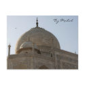 taj mahal dome postcards