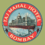 Taj Mahal Hotel Bombay Round Stickers