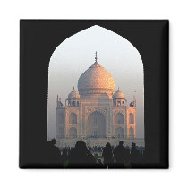 Taj Mahal in the Light of Dawn India Photo Magnet