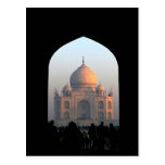 Taj Mahal Light of Dawn India Architecture Photo Post Card