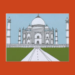 art, drawing, original, ink, taj mahal, tajmahal,