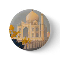 Taj Mahal Round Button