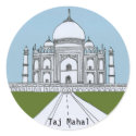 Taj Mahal stickers by TrapezoidArt Taj Mahal stickers