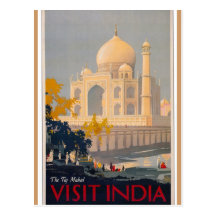 Taj Mahal Vertical Postcard
