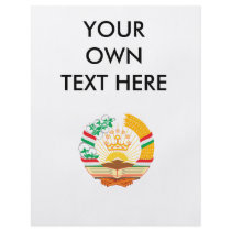 Tajikistan Coat of Arms Full Color Flyer