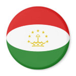 Tajikistan Fisheye Flag Magnet