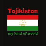 Tajikistan Flag Map Text Ladies Baby Doll