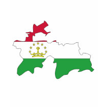 Tajikistan flag map t-shirts
