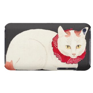 takahashi shotei tama nekko cat portrait ukiyo-e Case-Mate iPod touch case