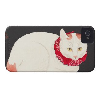 takahashi shotei tama nekko cat portrait ukiyo-e Case-Mate iPhone 4 cases