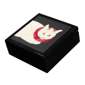takahashi shotei tama nekko cat portrait ukiyo-e gift box