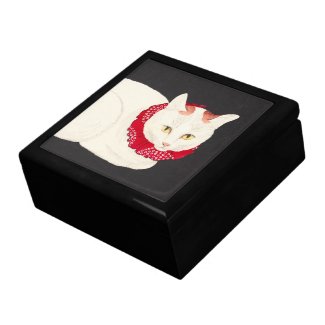 takahashi shotei tama nekko cat portrait ukiyo-e gift box