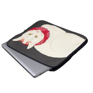 takahashi shotei tama nekko cat portrait ukiyo-e laptop computer sleeves