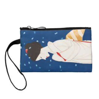 Takasawa Keiichi Large Snowflake japanese lady Coin Wallets