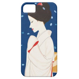 Takasawa Keiichi Large Snowflake japanese lady iPhone 5 Covers
