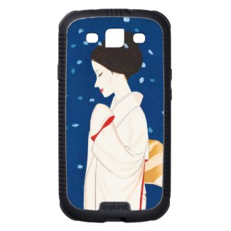 Takasawa Keiichi Large Snowflake japanese lady Samsung Galaxy S3 Cover