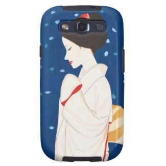 Takasawa Keiichi Large Snowflake japanese lady Galaxy S3 Cases