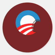 Take a bit out of Socialism Round Stickers
