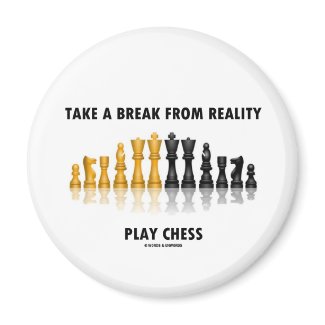 Take A Break From Reality Play Chess Magnets