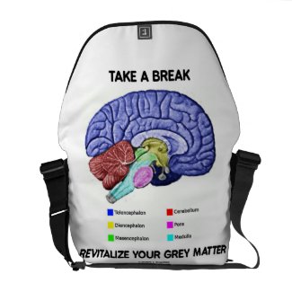 Take A Break Revitalize Your Grey Matter (Brain) rickshaw_messengerbag