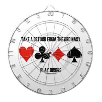 Take A Detour From The Ordinary Play Bridge Dartboard