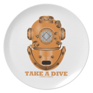 Take A Dive (Deep Diving Helmet Oceanographer) Plates