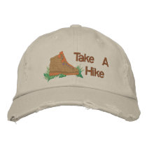 Take A Hike embroidered hats