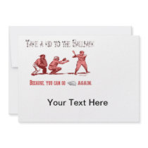 Take a Kid to the Ballpark Inviations Personalized Invitations