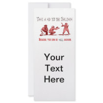 Take a Kid to the Ballpark Rack Card