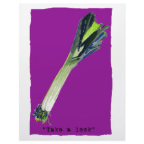 take a leek Fuchsia Letterhead Design