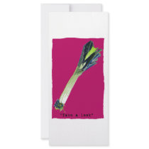 take a leek hot pink rack cards by KillerGreens take a leek hot pink rack cards