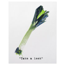 take a leek - light personalized letterhead