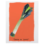 take a leek orange letterhead template