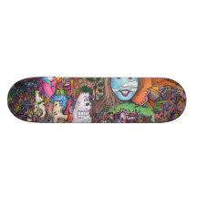 "Take A Look" Original Psychedelic Art Skateboard