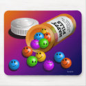 TAKE A PILL MOUSEPAD by voliman TAKE A PILL MOUSEPAD