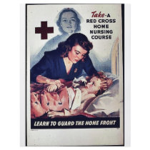 Take-A Red Gross Home Nursing Course flyers by ww2posters Take-A Red Gross Home Nursing Course flyers