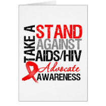 Take a Stand Against AIDS HIV Greeting Card