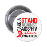 Take a Stand Against AIDS HIV Pinback Buttons