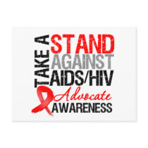 Take a Stand Against AIDS HIV Post Cards