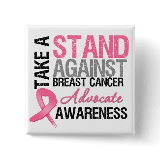 Take a Stand Against Breast Cancer button