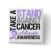 Take a Stand Against Cancer buttons by giftsforawareness Take a Stand Against Cancer buttons