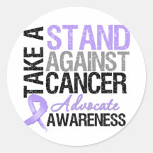 Take a Stand Against Cancer Round Sticker