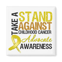 Take a Stand Against Childhood Cancer magnets