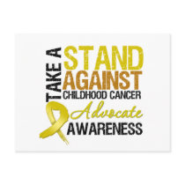 Take a Stand Against Childhood Cancer postcards