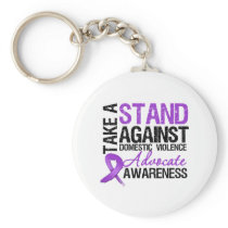 Take A Stand Against Domestic Violence Key Chain