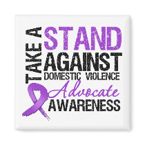 Take A Stand Against Domestic Violence Fridge Magnets