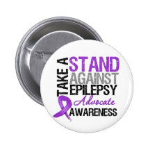 Take a Stand Against Epilepsy Pinback Buttons