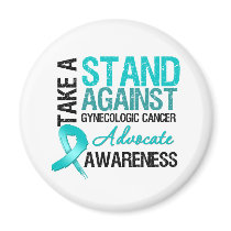 Take a Stand AGAINST Gynecologic Cancer magnets by cancerapparel Take a Stand AGAINST Gynecologic Cancer magnets