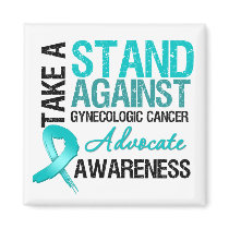 Take a Stand AGAINST Gynecologic Cancer magnets by cancerapparel Take a Stand AGAINST Gynecologic Cancer magnets