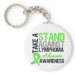 Take a Stand Against LYMPHOMA keychains